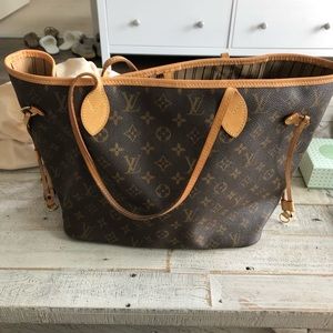 Louis Vuitton neverfull tote monogram canvas mm
